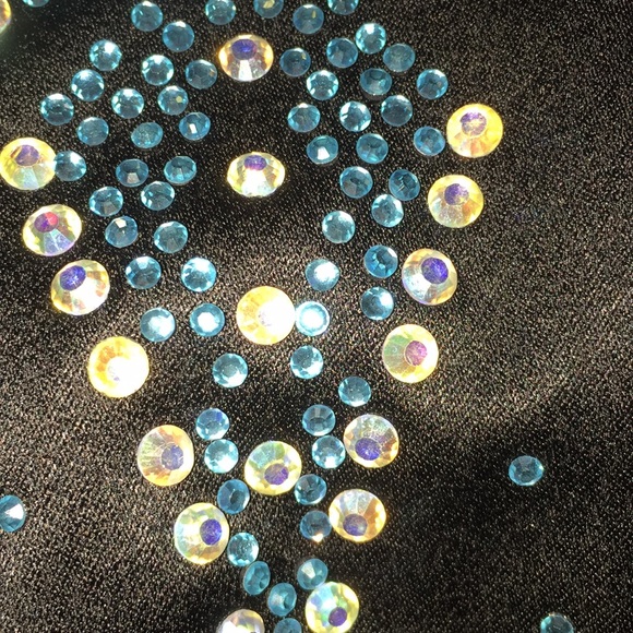 Satin corset with rhinestones - Picture 7 of 7